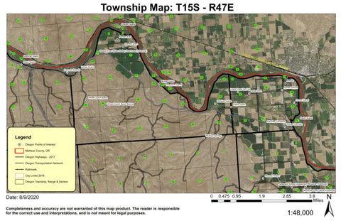 Annex T15S R47E Township Map Preview 1