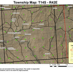 Huntington Junction T14S R42E Township Map Preview 1