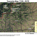 Ironside Mountain T15S R37E Township Map Preview 1