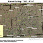 Zotto Reservoir T18S R39E Township Map Preview 1