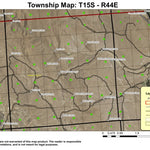 Brosman Mountain T15S R44E Township Map Preview 1