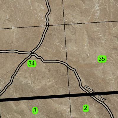 Tub Mountain T16S R45E Township Map Preview 3