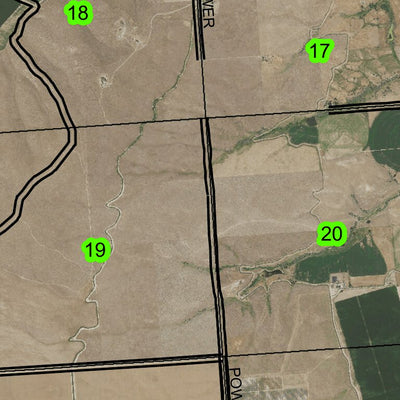 Mosquite T16S R47E Township Map Preview 2