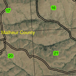 Dutch John T16S R38E Township Map Preview 2