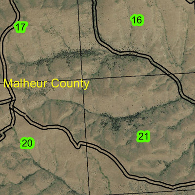 Dutch John T16S R38E Township Map Preview 2
