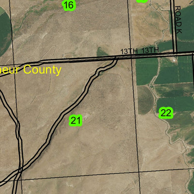 Jamieson T16S R43E Township Map Preview 2