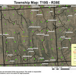 Beulah Butte T19S R38E Township Map Preview 1