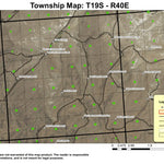 Cottonwood Creek T19S R40E Township Map Preview 1