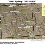Burnt Stump Butte T17S R42E Township Map Preview 1