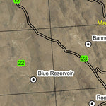 Burnt Stump Butte T17S R42E Township Map Preview 2