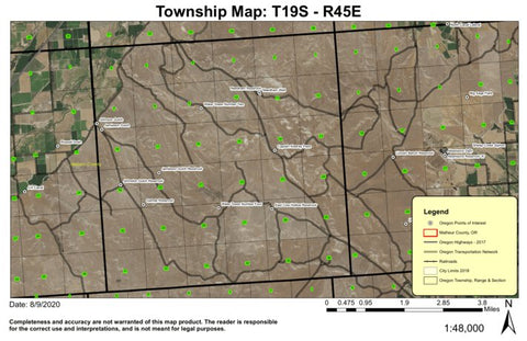 Water Tower #4 T19S R45E Township Map Preview 1