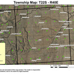 Hat Top T22S R40E North Township Map Preview 1