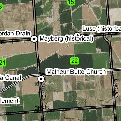 Malheur Butte T18S R46E Township Map Preview 2