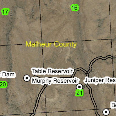 Willow Basin T18S R38E Township Map Preview 2
