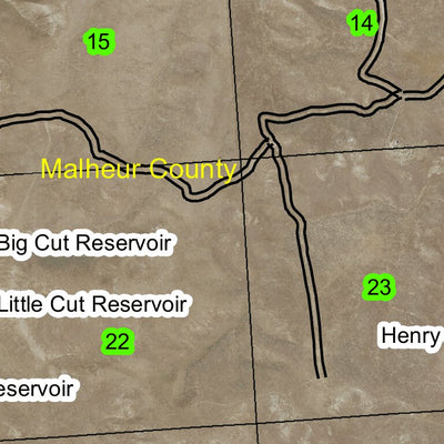 Akali Flats T17S R45E Township Map Preview 2