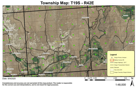 Harper Valley T19S R42E Township Map Preview 1