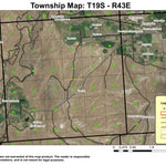 Vines Hill T19S R43E Township Map Preview 1