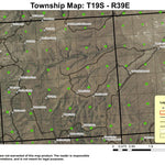 Kelsay Butte T19S R39E Township Map Preview 1