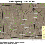 Darkey Mountain T21S R44E Township Map Preview 1