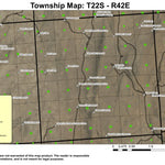 Freezeout Mountain T22S R42E Township Map Preview 1