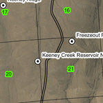 Freezeout Mountain T22S R42E Township Map Preview 2