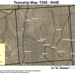 Double Mountain T20S R44E Township Map Preview 1