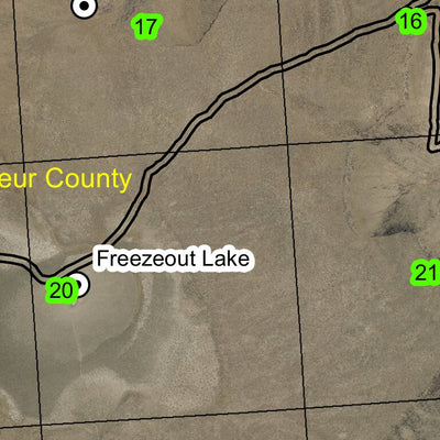 Freezeout Lake T22S R43E Township Map Preview 2