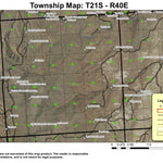 Gold Spring T21S R40E Township Map Preview 1