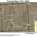 Wildcat Canyon T21S R43E Township Map Preview 1