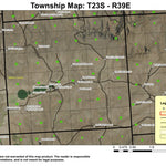 Shumway Reservoir T23S R39E Township Map Preview 1