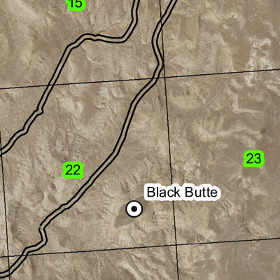 Black Butte T25S R43E Township Map Preview 2