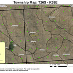 Stockade Mountain T26S R38E Township Map Preview 1
