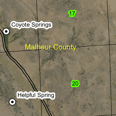 Stockade Mountain T26S R38E Township Map Preview 2