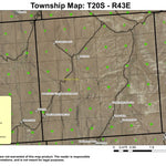 Broken Rim Reservoir T20S R43E Township Map Preview 1