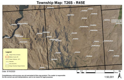 Grassy Ridge T26S R45E North Township Map Preview 1
