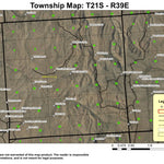 Hunter Peak T21S R39E Township Map Preview 1