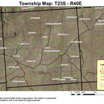 Red Butte T23S R40E Township Map Preview 1