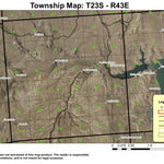 Burnt Mountain T23S R43E Township Map Preview 1