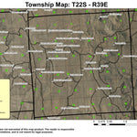 Monument Peak T22S R39E Township Map Preview 1