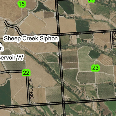 Sheep Creek T19S R46E Township Map Preview 2