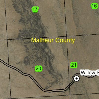 Monumental Rock T24S R39E Township Map Preview 2