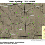 Swamp Creek T25S R37E Township Map Preview 1