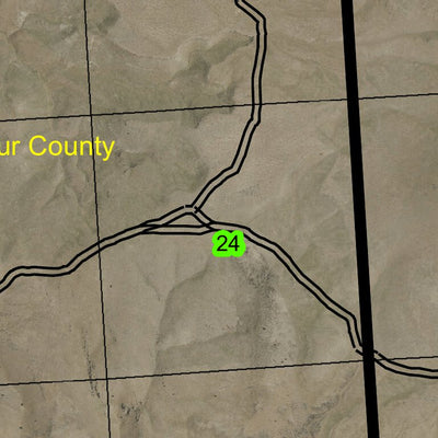 Swamp Creek T25S R37E Township Map Preview 2