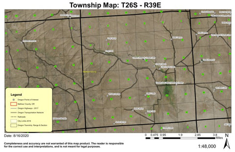 Crowley T26S R39E Township Map Preview 1
