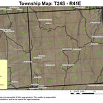 King Brown Cabin T24S R41E Township Map Preview 1