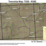 Swamp Creek Buttes T25S R38E Township Map Preview 1