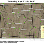 Butte Reservoir T25S R41E Township Map Preview 1