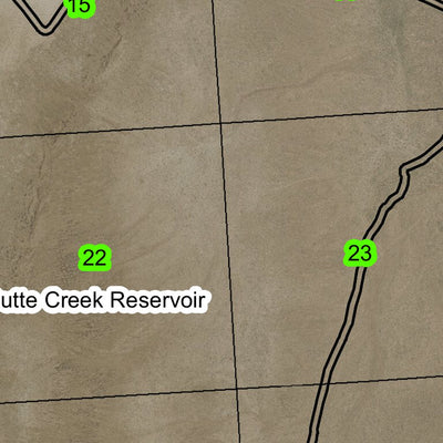 Butte Reservoir T25S R41E Township Map Preview 2
