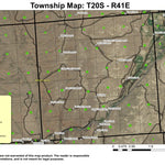 Chicken Creek T20S R41E Township Map Preview 1