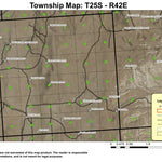 Knottingham Butte T25S R42E Township Map Preview 1